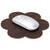 Crazy Horse Leather Retro Petal Mouse Pad Coffee