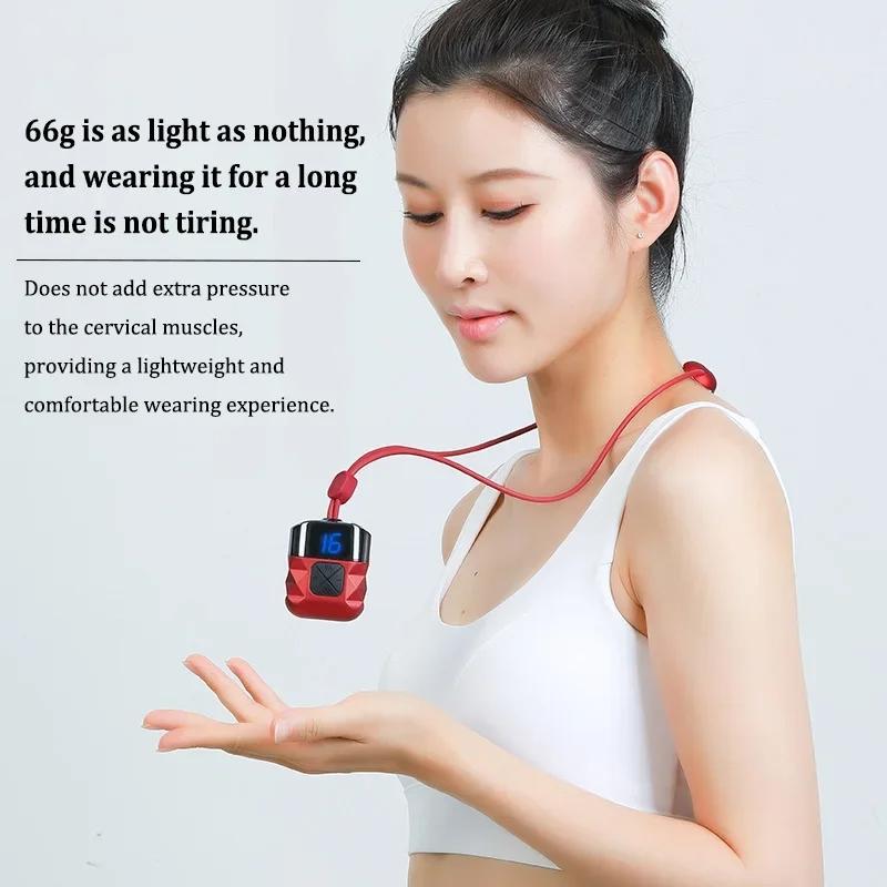 Portable Ems Neck Massager For Shoulder & Cervical Therapy - White