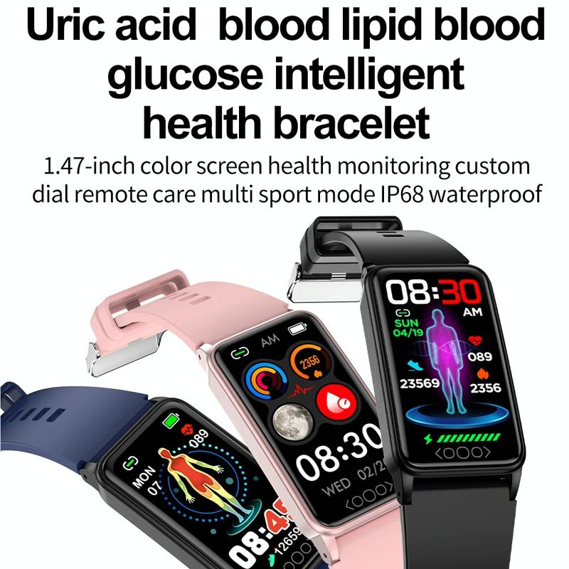 Uric Acid Blood Lipids And Heart Rate Tracker - Black