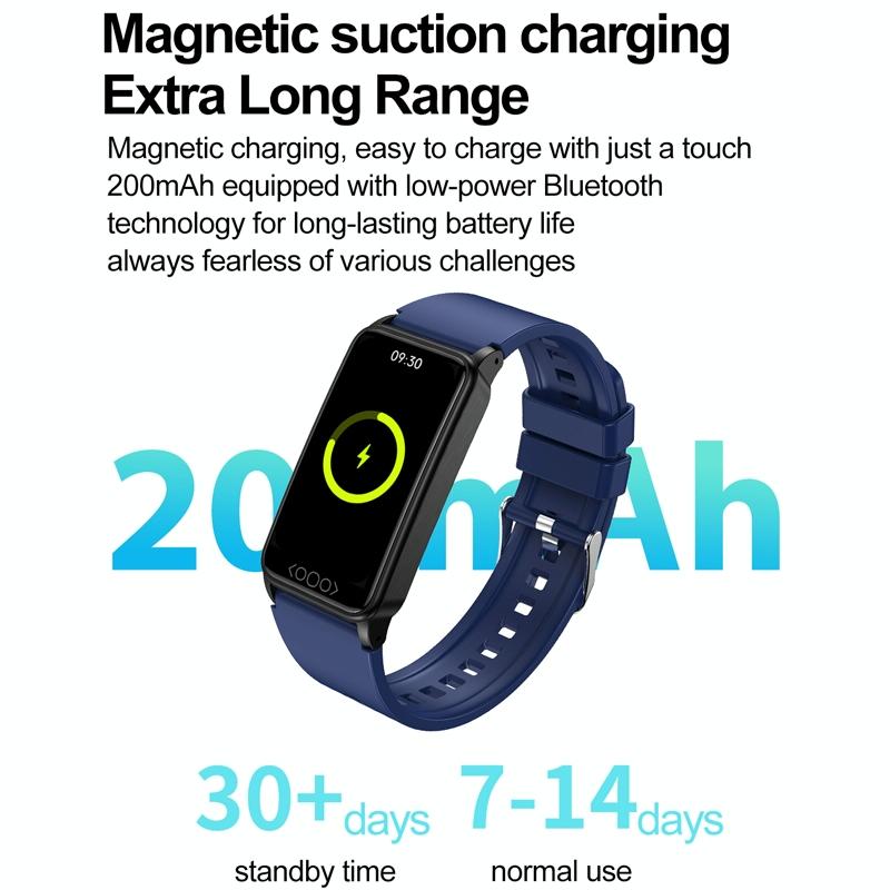 Uric Acid Blood Lipids And Heart Rate Tracker - Black