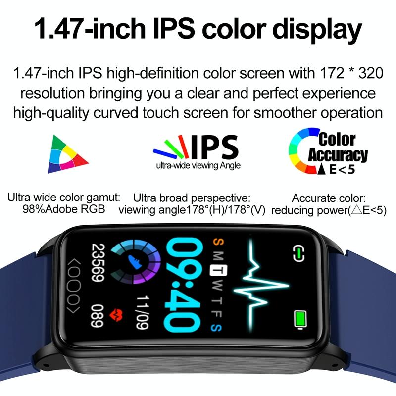 Uric Acid Blood Lipids And Heart Rate Tracker - Black