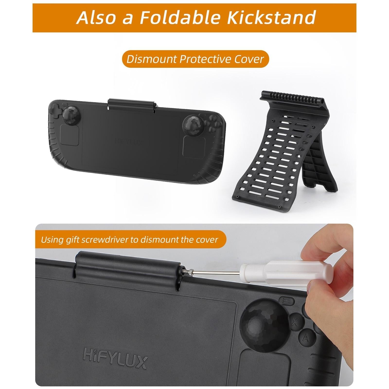 3-In-1 Gaming Console Protector With Sun Hood And Kickstand