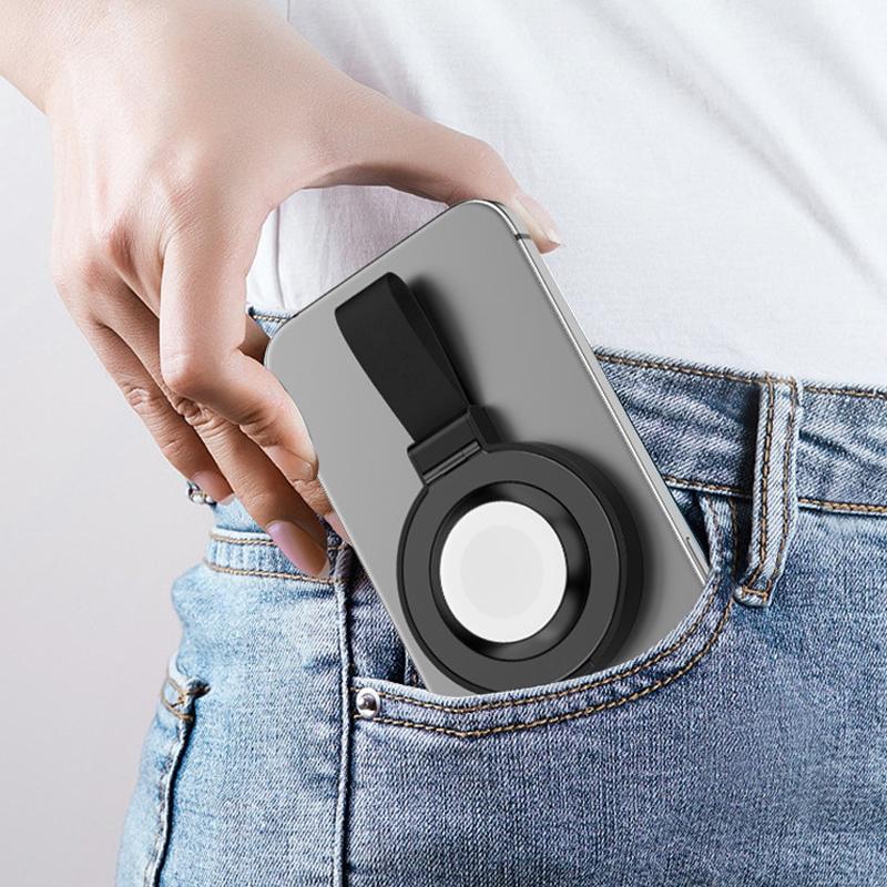 3 In 1 Magnetic Wireless Charger With Phone Ring Black