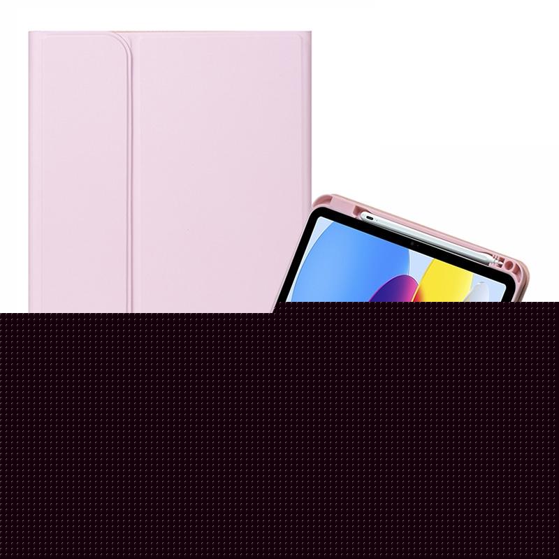 10.9 Ipad 10Th Gen 2022 Backlit Keyboard Case With Pen Slot - Bluetooth Leather - Pink