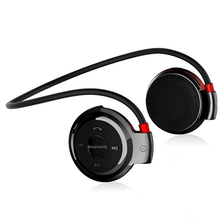 Wireless Mini-503 Earphones with Fm Radio &amp; 32gb Tf Card Support - Black