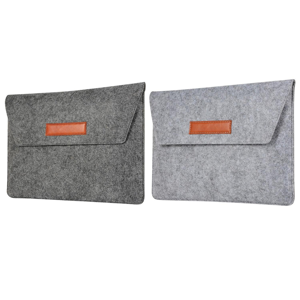 12 Inch Felt Liner Computer Bag for Notebook Protection - Black