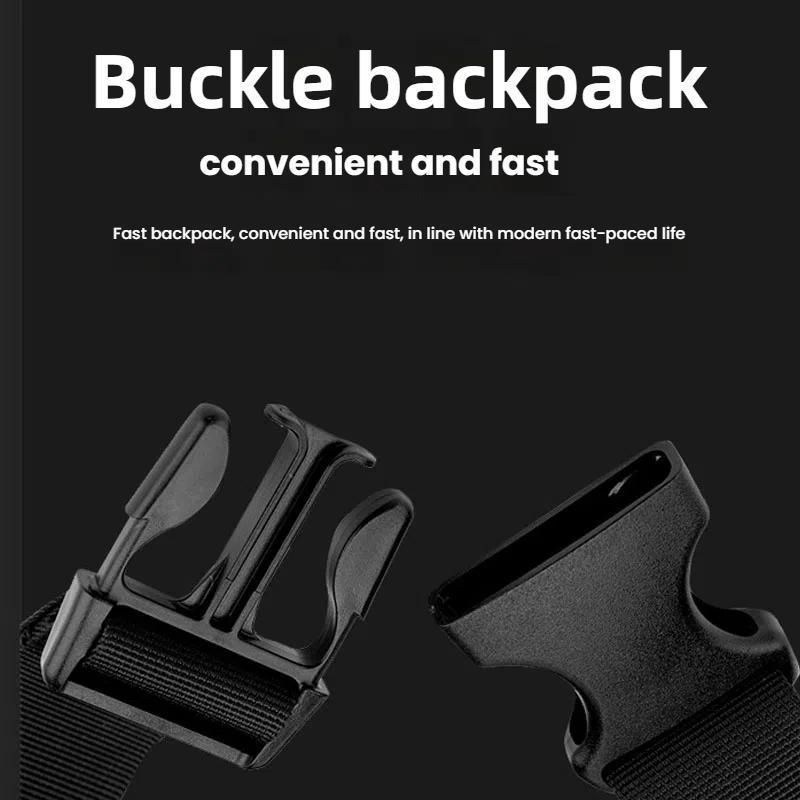 Men Cycling Chest Bag Casual Messenger Pack - Black