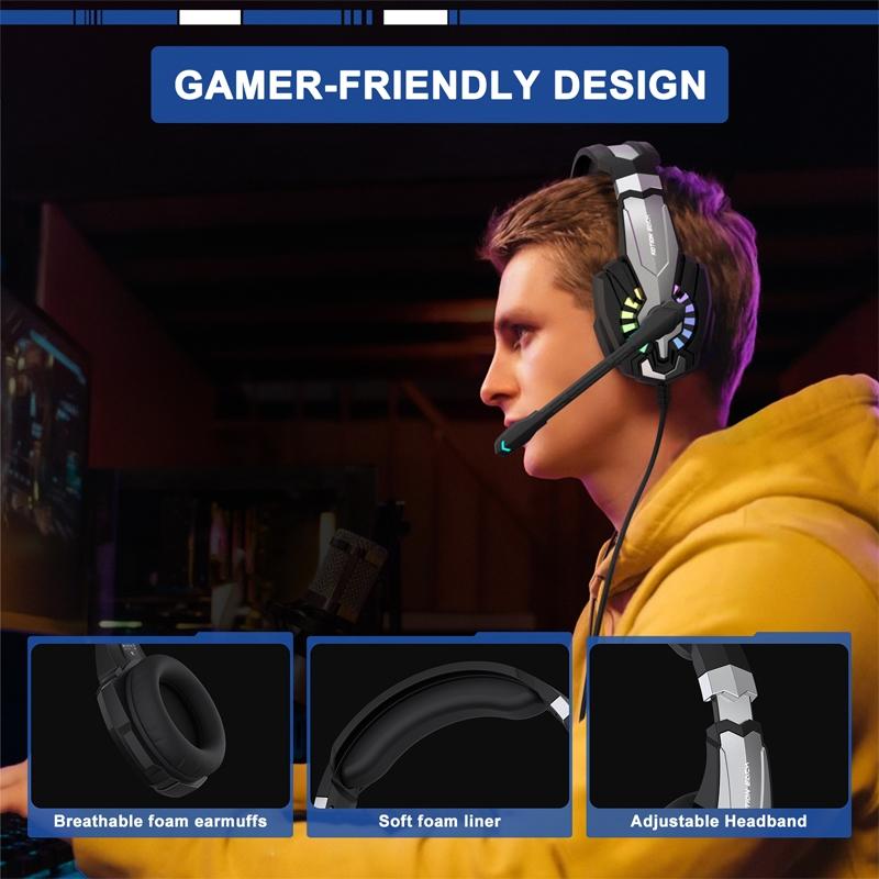 2.1M Gaming Headset With Mic Kotion Each G9000 Plus - Black