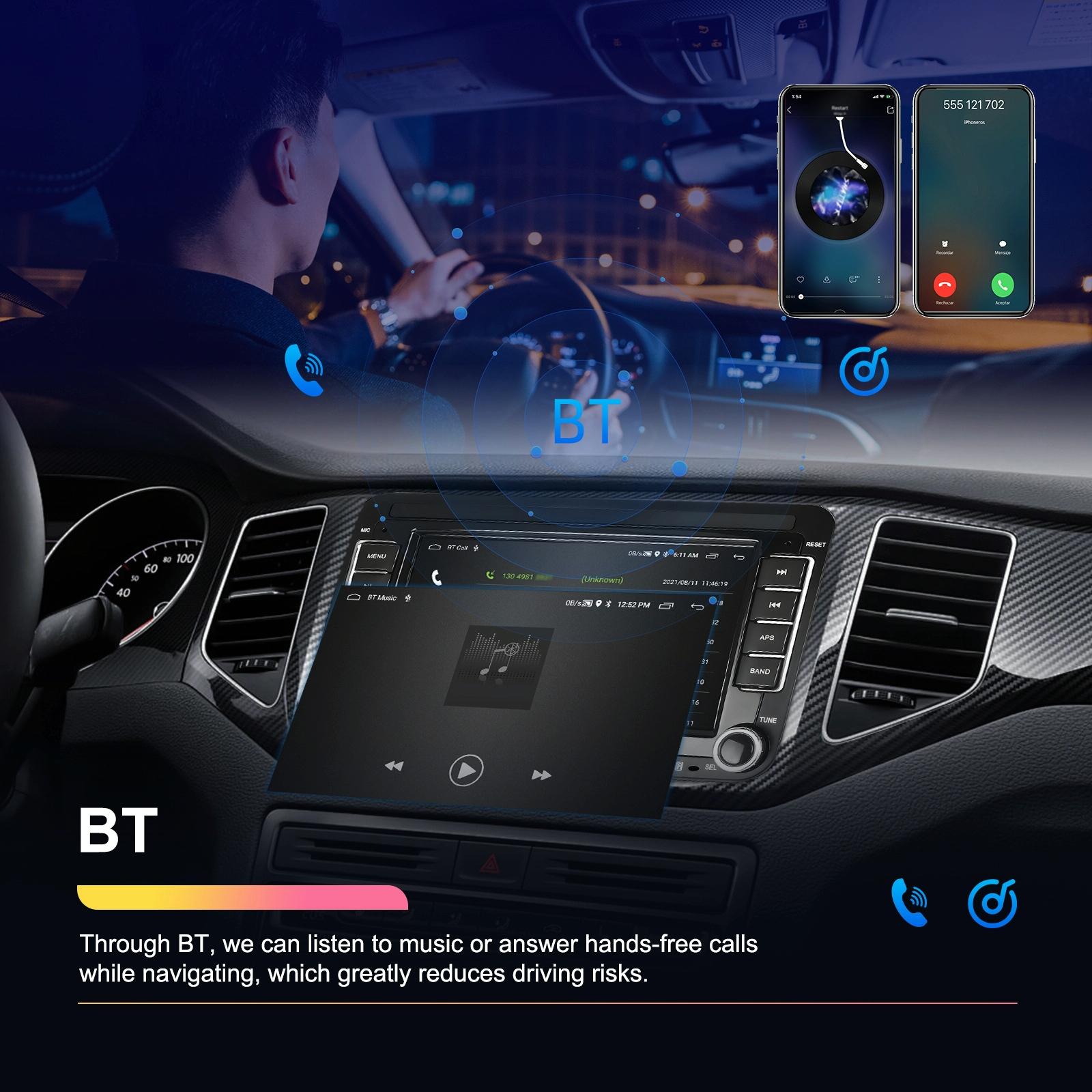 Android Carplay Navigation For Vw / Skoda - 1 + 32G Screen Reversing Camera