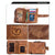 Men Vertical Cowhide Wallet with Rfid Blocking - Coffee