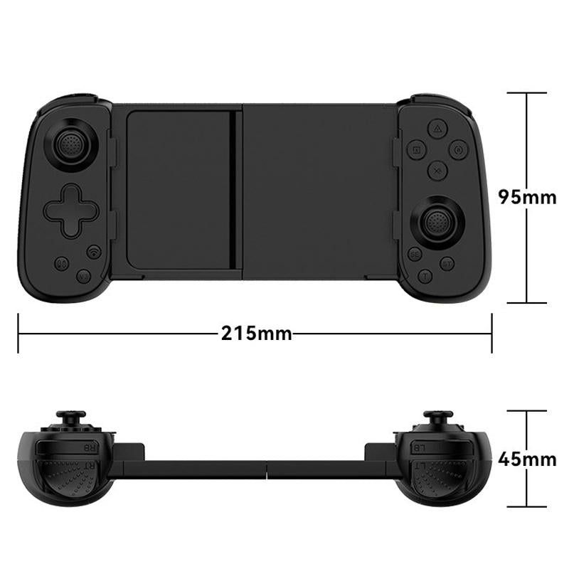 Foldable Tooth Controller for Gaming - Black