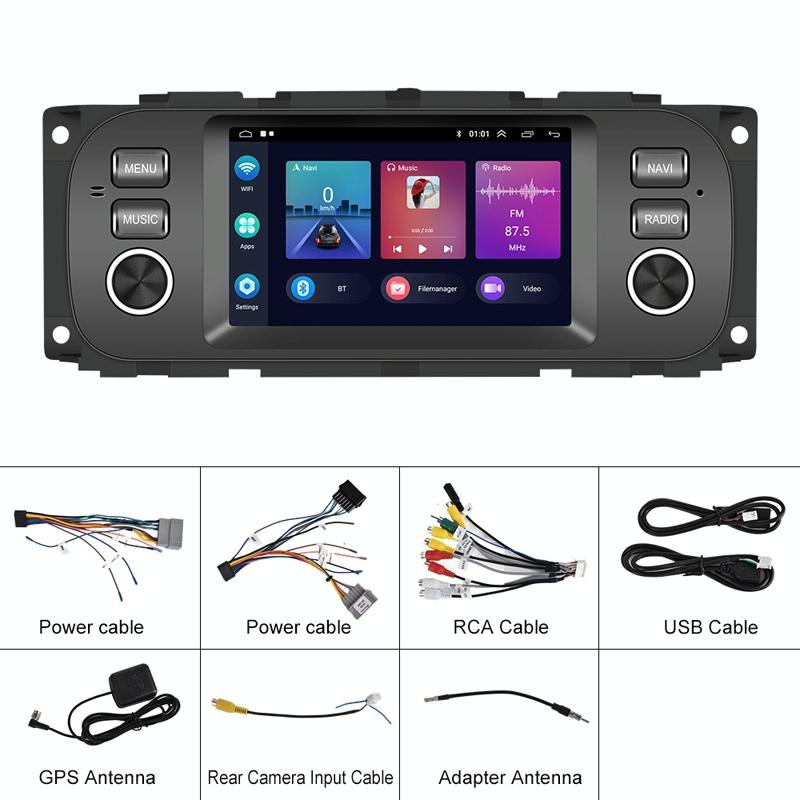 Carplay Android Navigation For Jeep Grand Cherokee 1999-2004 - Large Screen