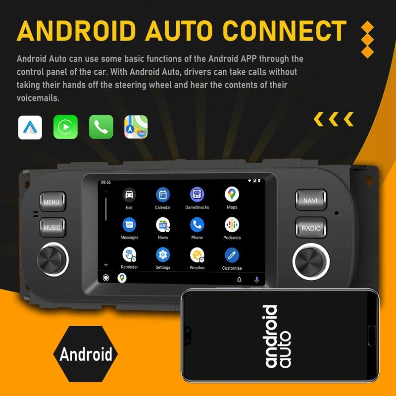 Carplay Android Navigation For Jeep Grand Cherokee 1999-2004 - Large Screen