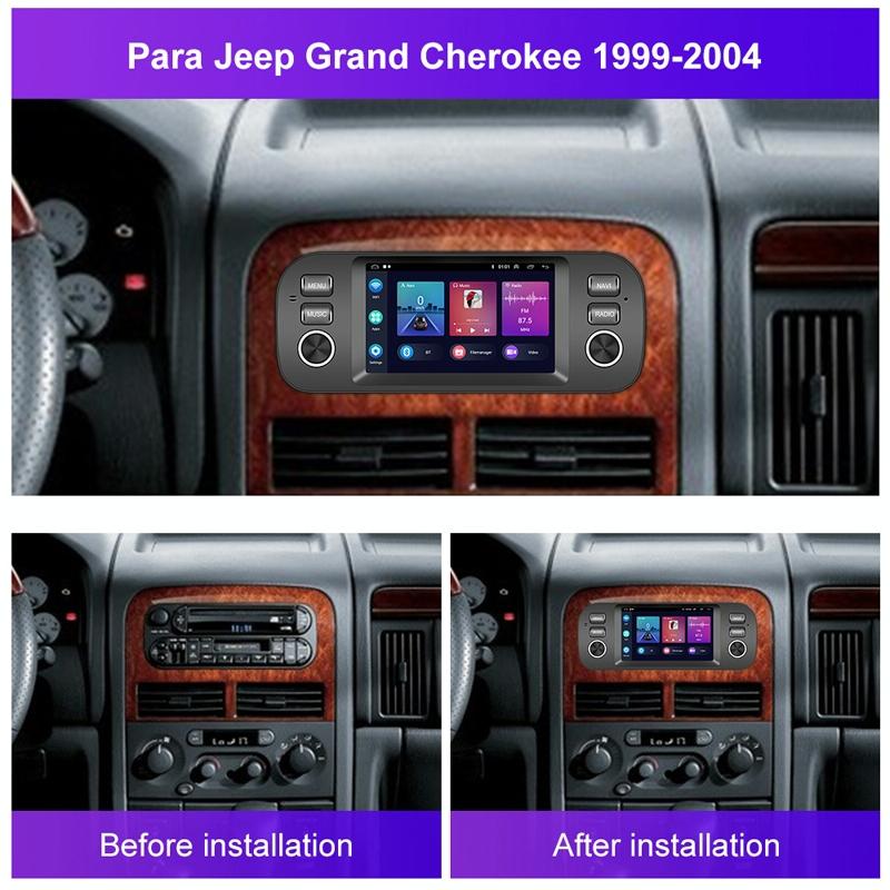Carplay Android Navigation For Jeep Grand Cherokee 1999-2004 - Large Screen