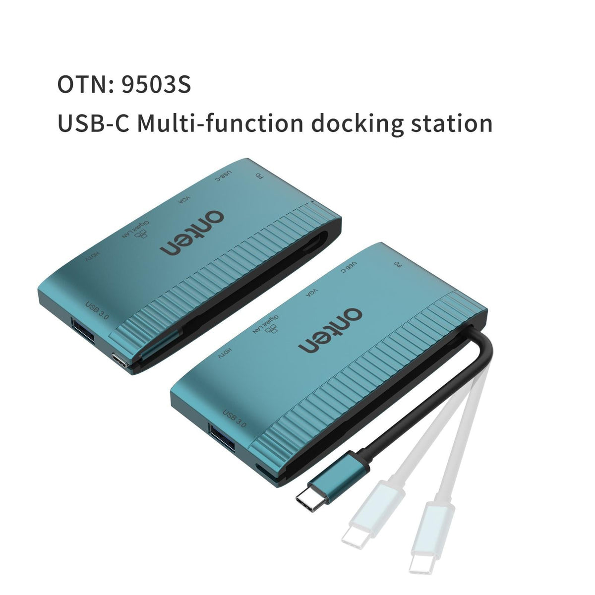 6-In-1 Usb-C Docking Station With Hdtv Vga Gigabit Data Pd 3.0 Usb 3.0