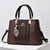 Large Capacity Summer Lady Handbag - Colourblock Shoulder / Crossbody - Coffee