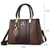 Large Capacity Summer Lady Handbag - Colourblock Shoulder / Crossbody - Coffee