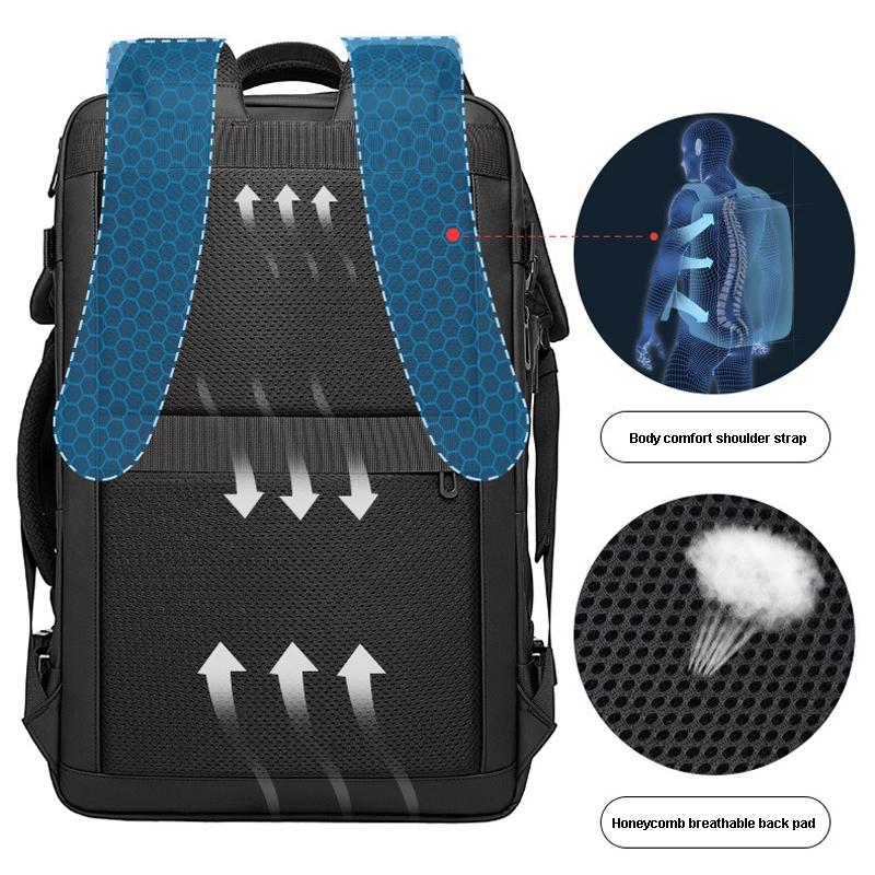 Men Waterproof Double Shoulder Backpack