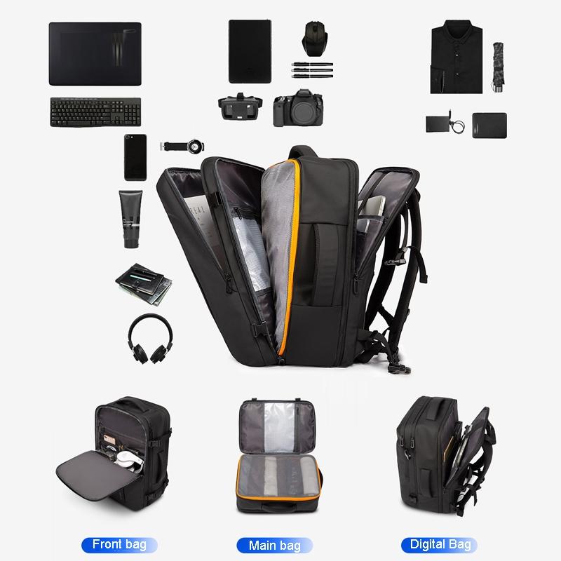 Men Waterproof Double Shoulder Backpack