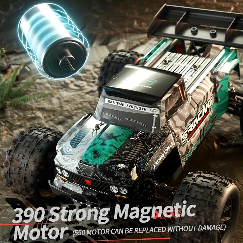 Off-road Remote Control Car - Electric 4wd Alloy Bigfoot - Red