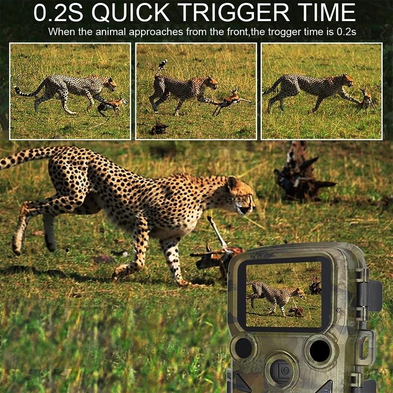 Outdoor Night Vision Hunting Camera with 4k Hd and Infrared Induction Camouflage Design