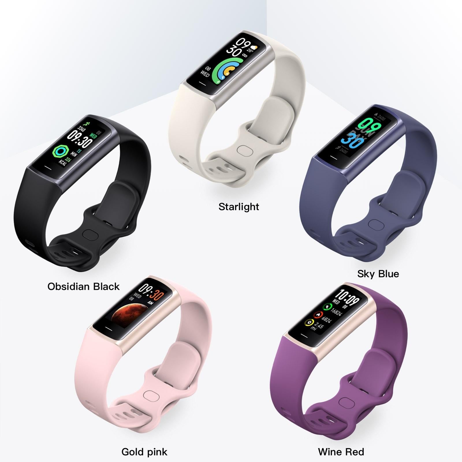 Waterproof C68L Fitness Tracker - Ip67 - White