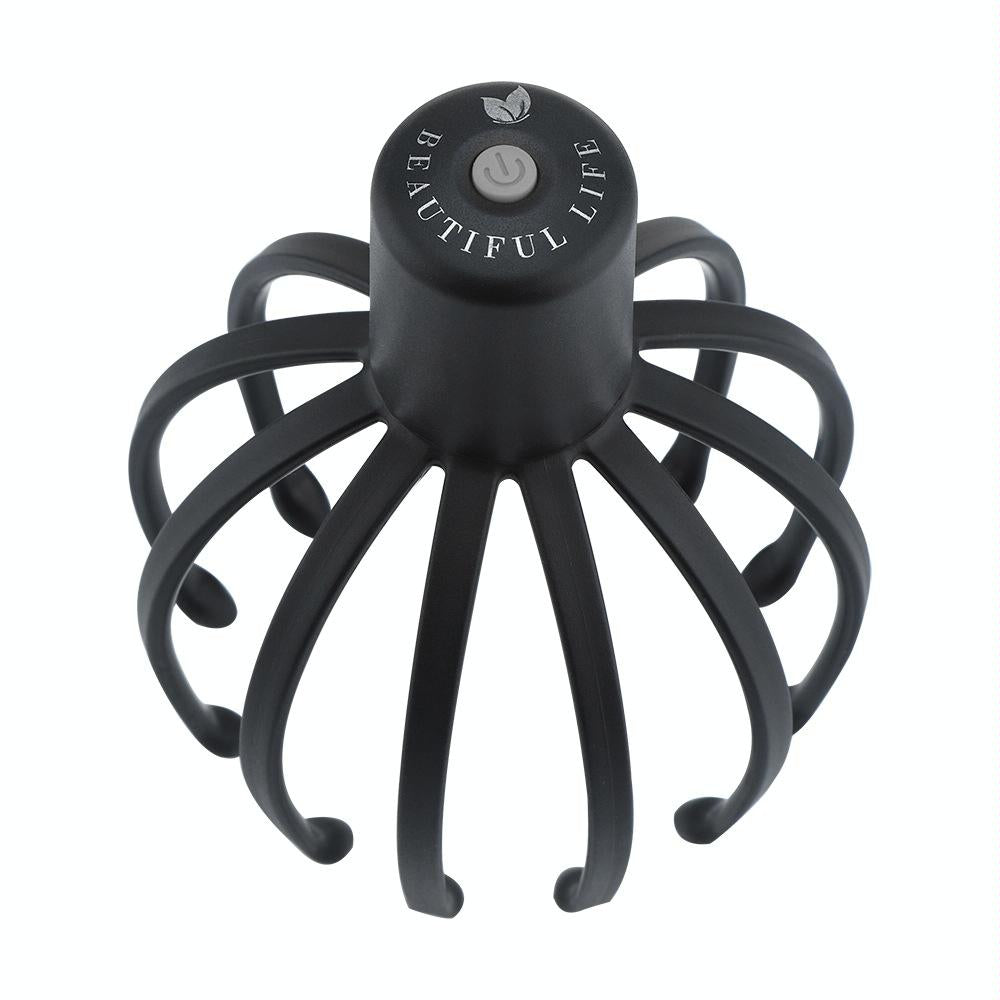 Vibrating Scalp Massager For Stress Relief Black