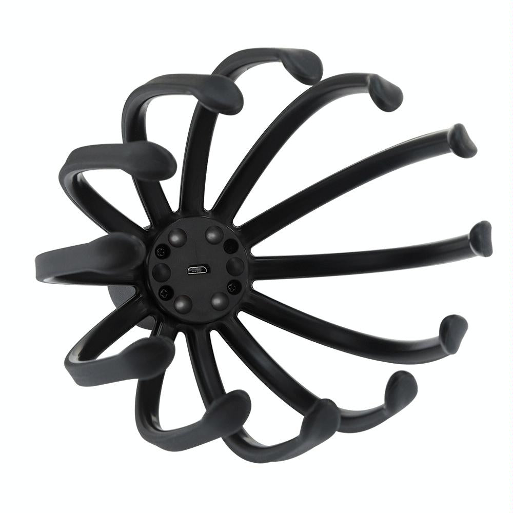 Vibrating Scalp Massager For Stress Relief Black