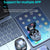 Wireless Gaming Earphones with Noise Reduction - Black