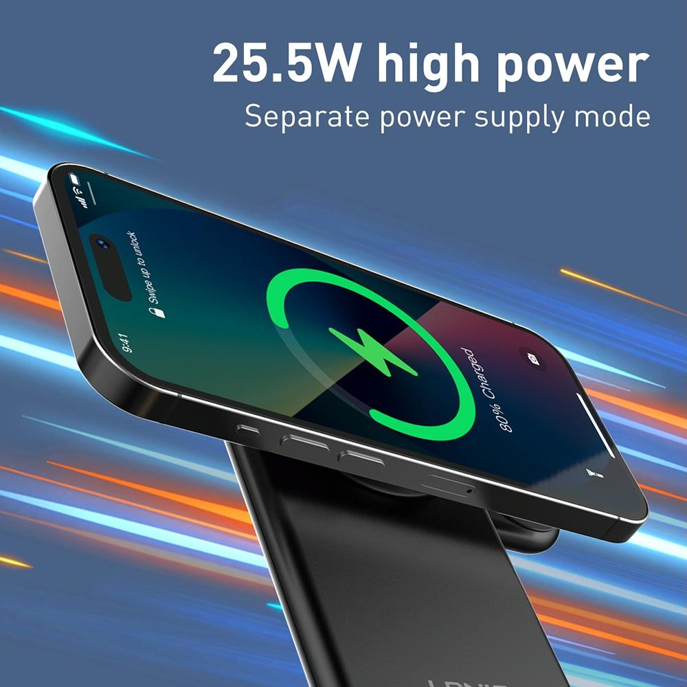 25.5W 5 In 1 Magsafe Wireless Charger + Type C Cable