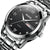 Waterproof Dual Calendar Quartz Watch For Men With Luminous Design - Black