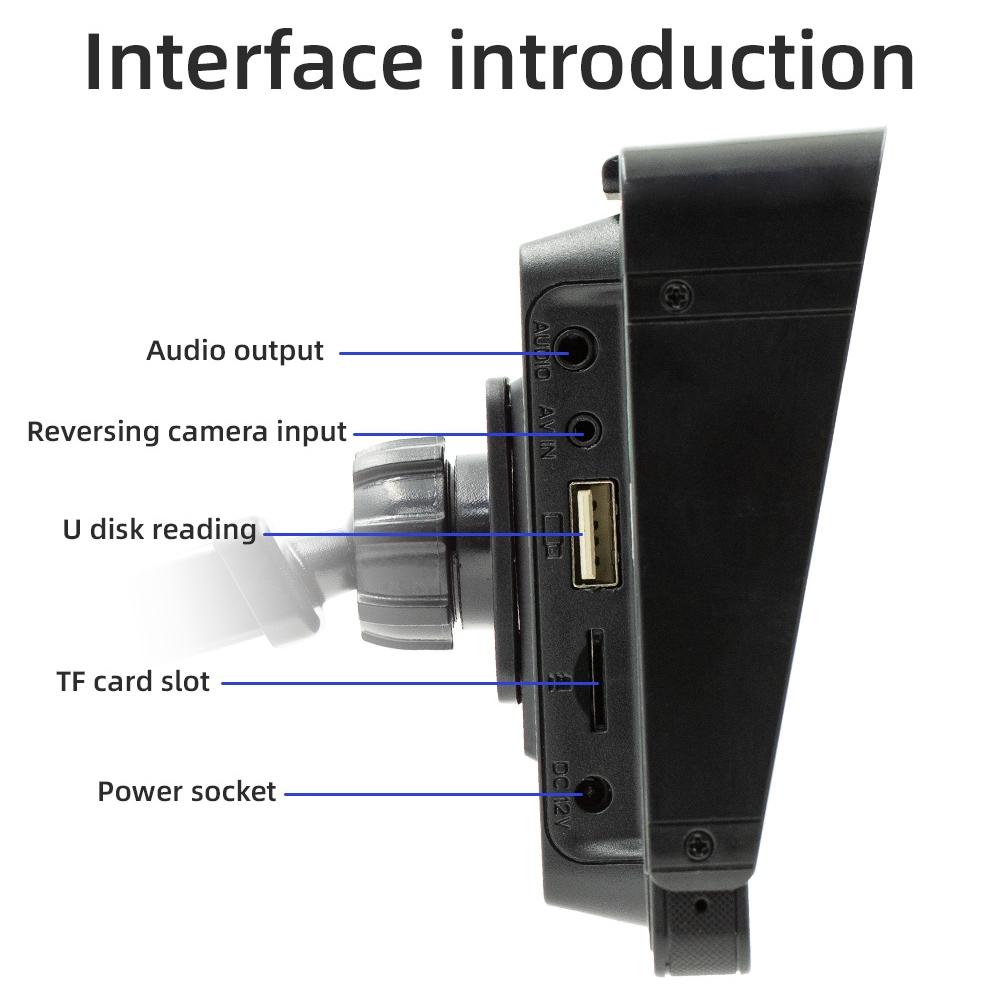 10.26 Inch Car Mp5 Player With Carplay / Android Auto - Black