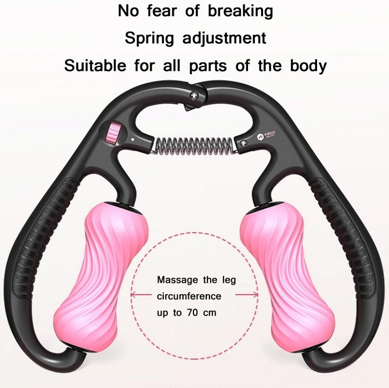 Mike Spiral Line Foam Roller For Muscle Relaxation - Girl Pink