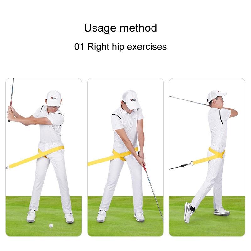 Golf Swing Training Belt for Improved Fitness and Technique - Red