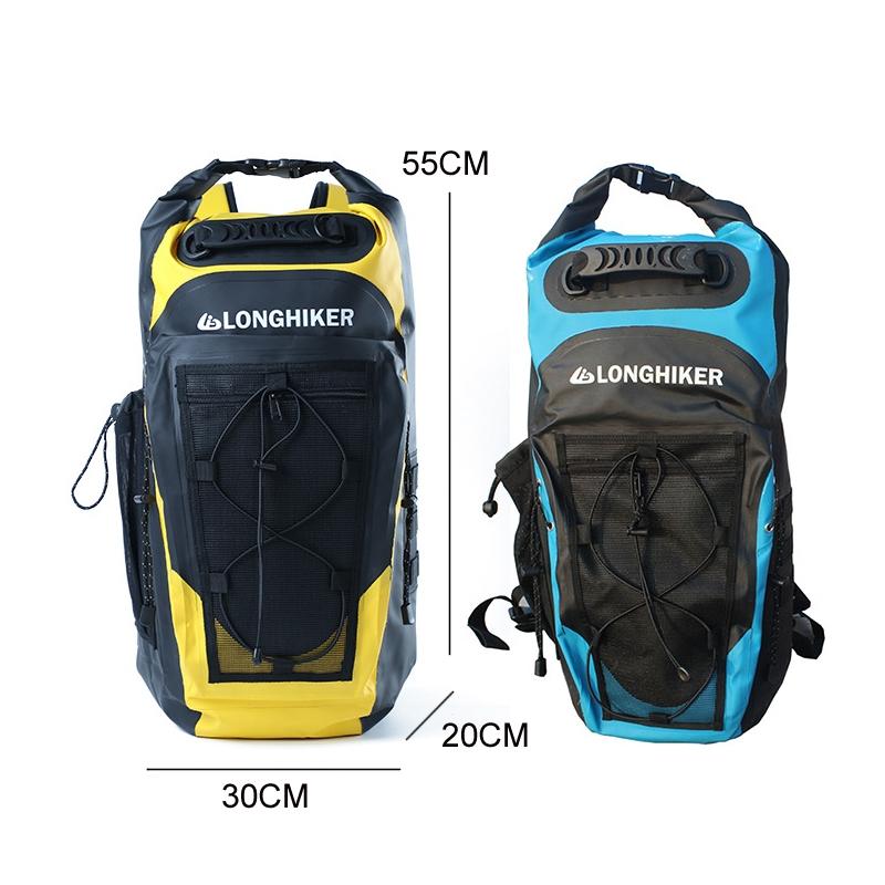 Outdoor Diving Fin Backpack Drifting Swimming Fishing Ski Bag - Yellow