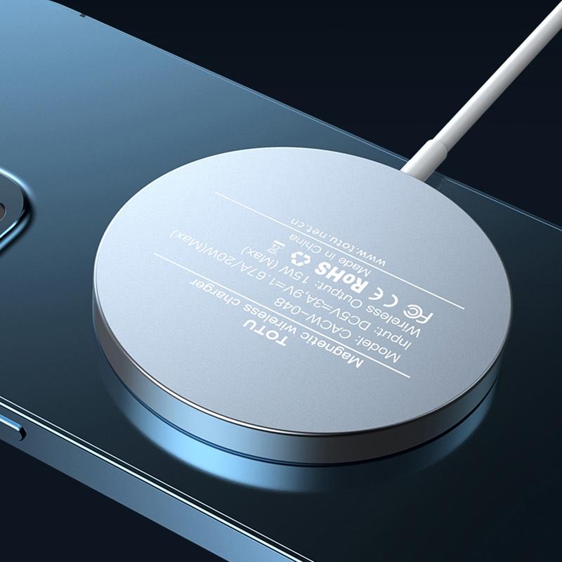 15W Magnetic Wireless Charger White