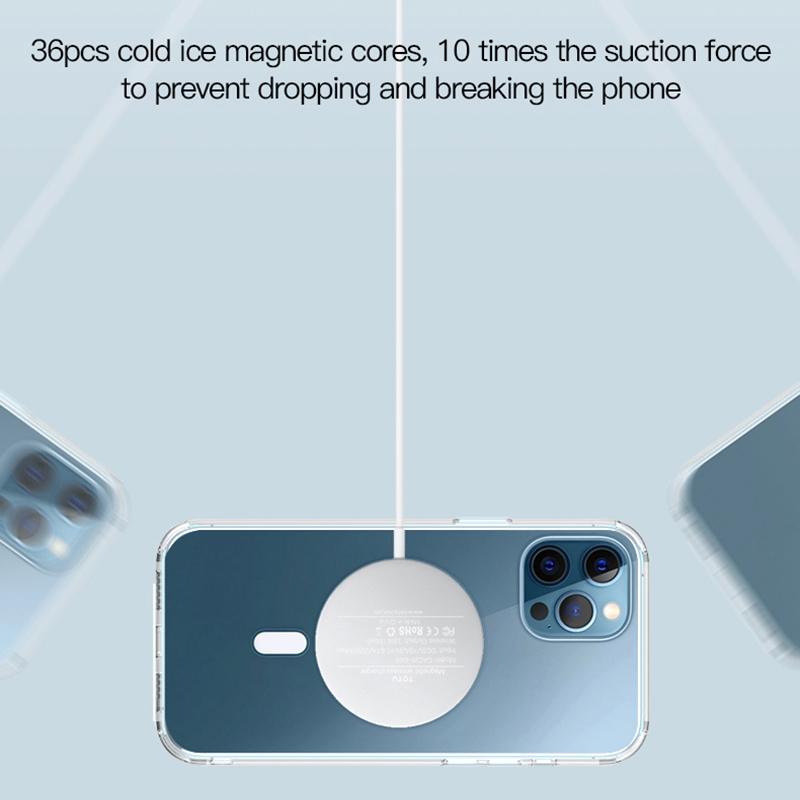 15W Magnetic Wireless Charger White