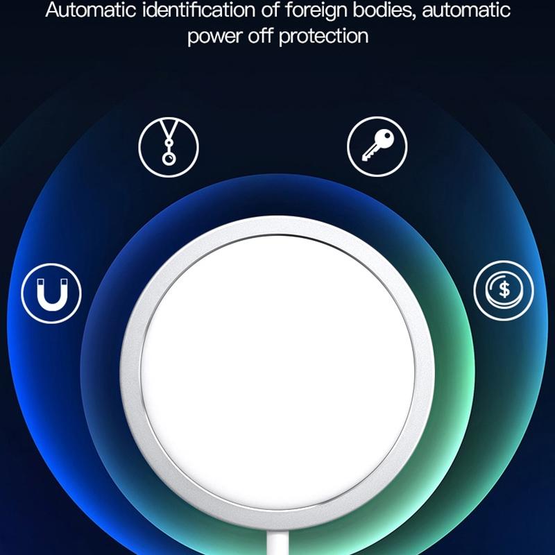 15W Magnetic Wireless Charger White