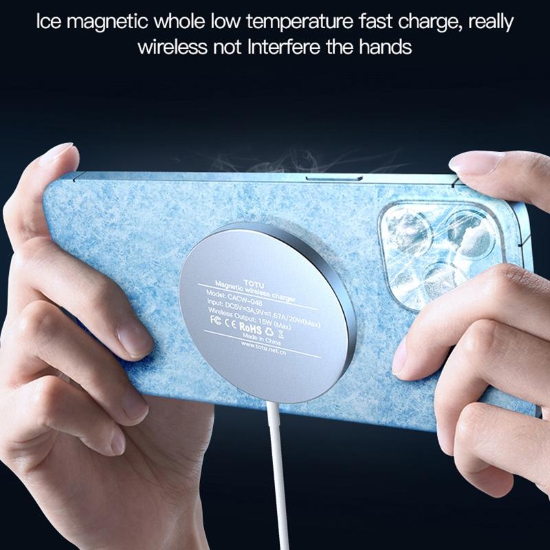 15W Magnetic Wireless Charger White