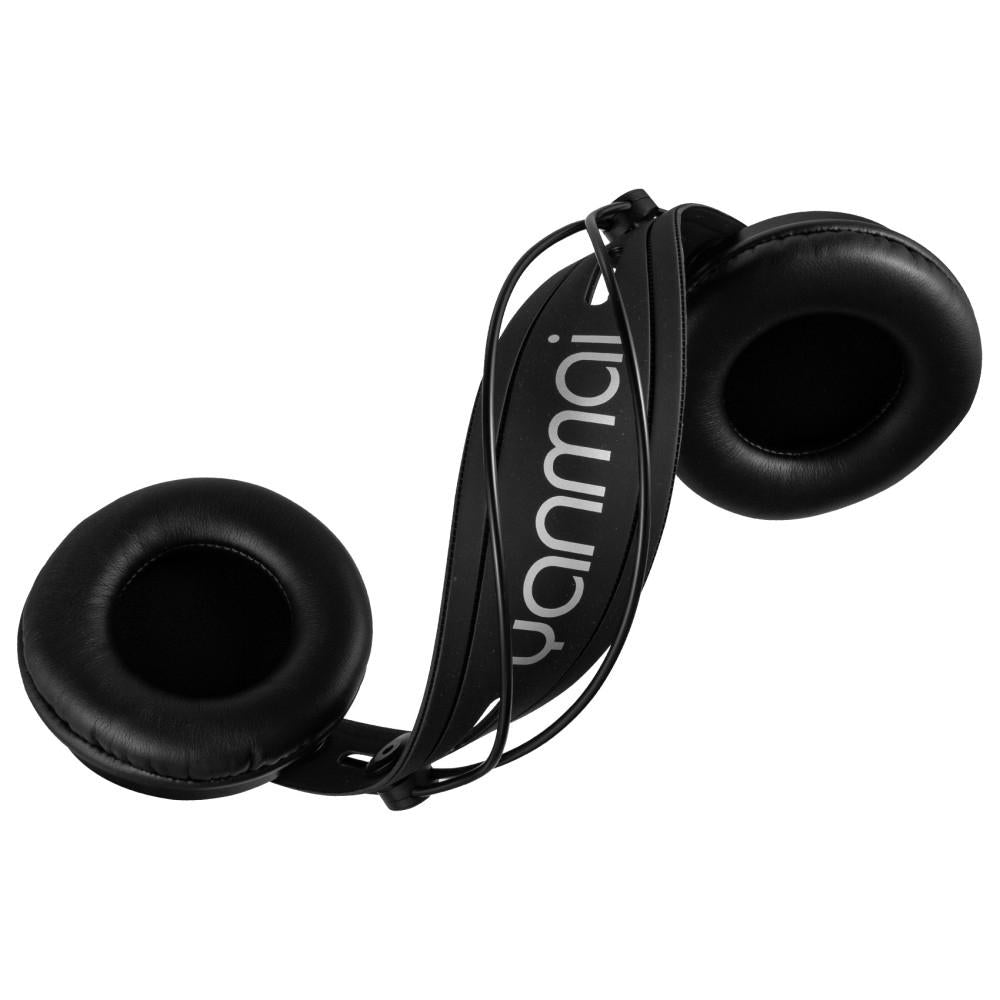 Foldable Lightweight Recording Headphones Gold