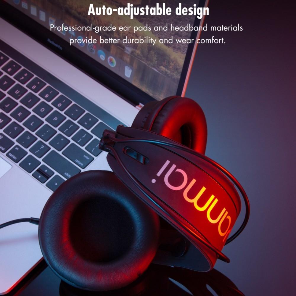 Foldable Lightweight Recording Headphones Gold