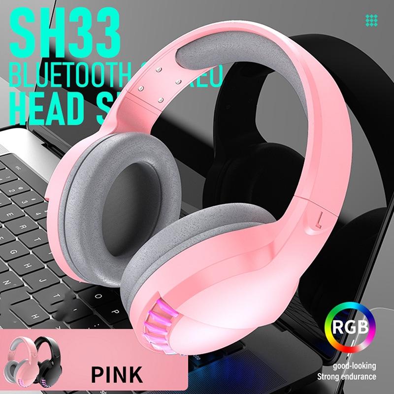 Rgb Dual-Mode Bluetooth Gaming Headset - Black