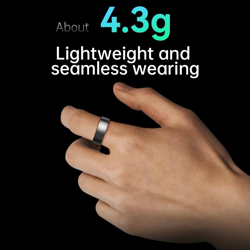 Smart Ring With Heart Rate Blood Oxygen Sleep & Sports Modes - Size 12