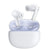 Wireless Dual Noise-cancelling Bluetooth Earphones for Music and Calls - Ivory White