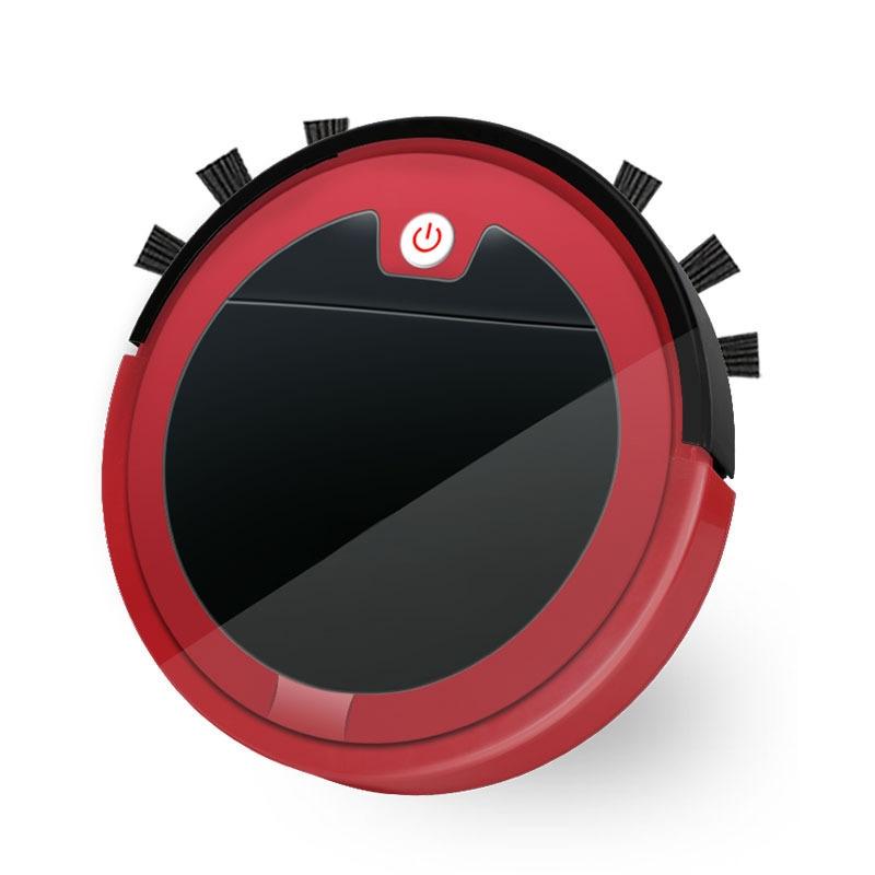 Smart Home Sweeping Robot with Remote Control and Large Suction - White Black