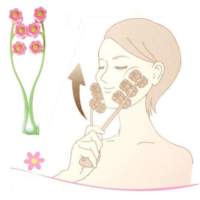 Facial Roller Massager For Double Chin Beauty Tool - Pink