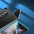 For Samsung Galaxy Z Fold4 5G Leather Plated Phone Cover - Black