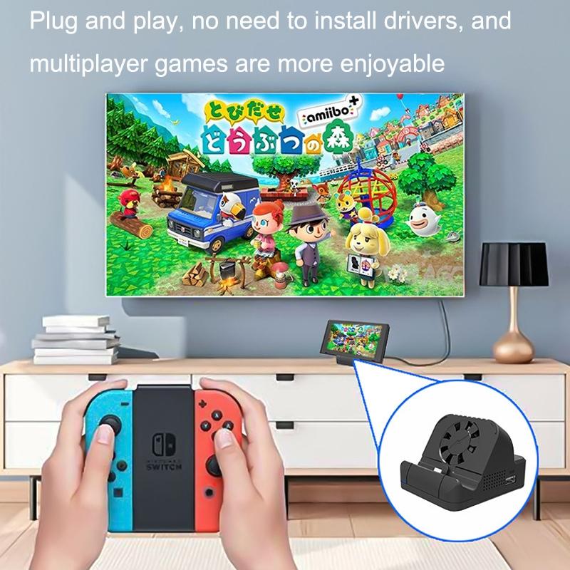 Switch Hdmi Converter With Cooling Fan And Charger