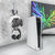 Multi-platform Earphone Wall Hook with Remote Control for Gaming Consoles - White