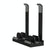 Versatile Laptop Stand with Storage and Cooling - Desktop Heightening Rack - Black